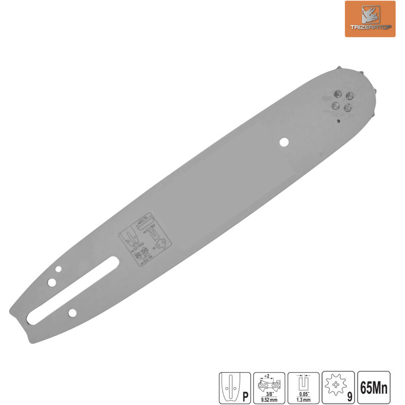 Guide chaine tronconneuse 35cm Stihl MS180 3/8P 1.3mm 30050004809