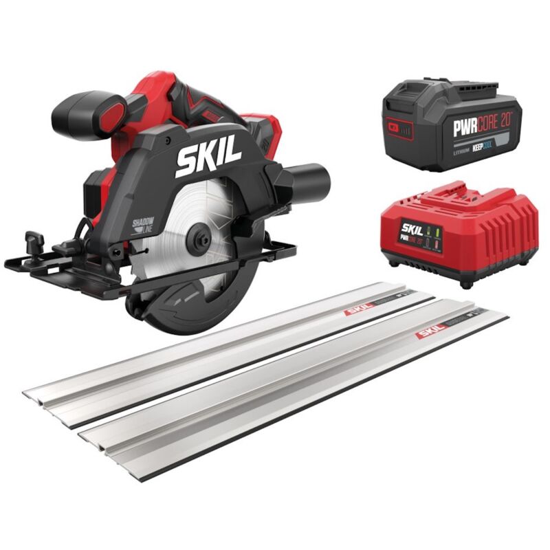 Scie circulaire sans fil Skil 20V 3551 AB 165mm + Guidechaîne (1x4.0Ah)