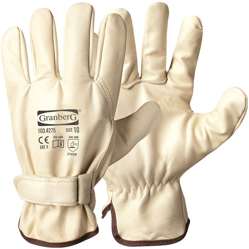 Féret - gants de travail d'hiver enduits de latex moussé taille 9 (12  paires)