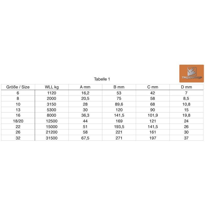 Élingue de sécurité VBG-70, 50 cm