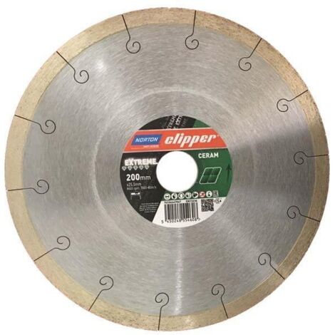 Norton Clipper Disque à tronçonner diamant Extreme Ceramic 200x25,4mm 70184647047