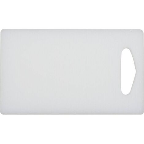 Planche à découper gastro, planche de cuisine 250x150x10mm blanche
