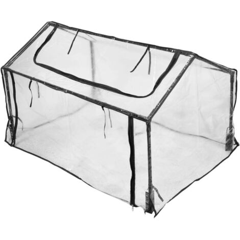 Serre 60x120x80 cm transparent et noir FLO (1/3)