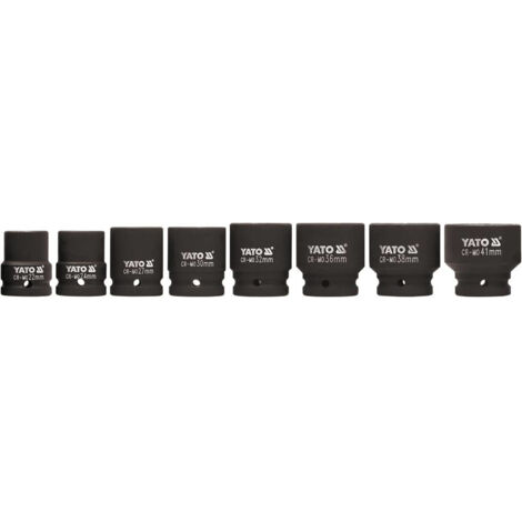 Inserts pour clé à chocs 3/4" 22-41 mm 8 pièces. (1/3)