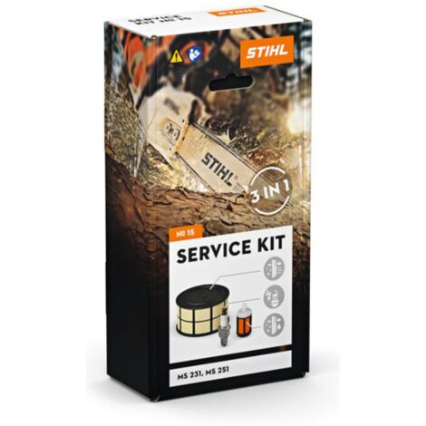 Kit d'entretien numéro 15 Kit d'entretien STIHL pour les tronçonneuses MS 231 - MS 251
