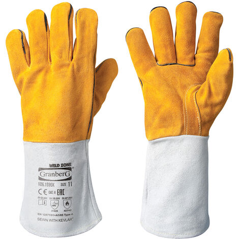 Gants de soudure argon - tailles L à XL