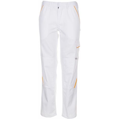 Pantalon hommes Highline blanc/blanc/jaune Taille 44 (1/4)