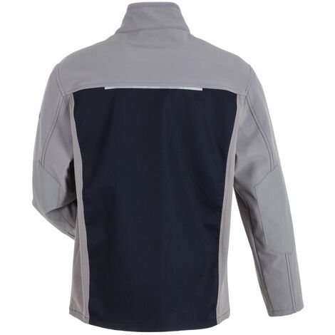 Planam Highline Veste Homme Travail - 5 Poches Réglable Noir/Ardoise Taille 48