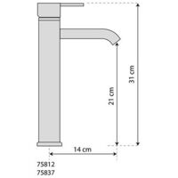 75837 - Mitigeur haut Retro bronze FALA
