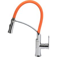 Robinetterie de cuisine Flexible 2, orange, Robinet, robinet d'évier, mélangeur