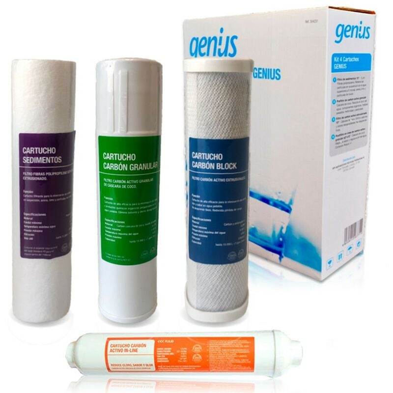 Kit Recambio de cartuchos Osmosis Genius