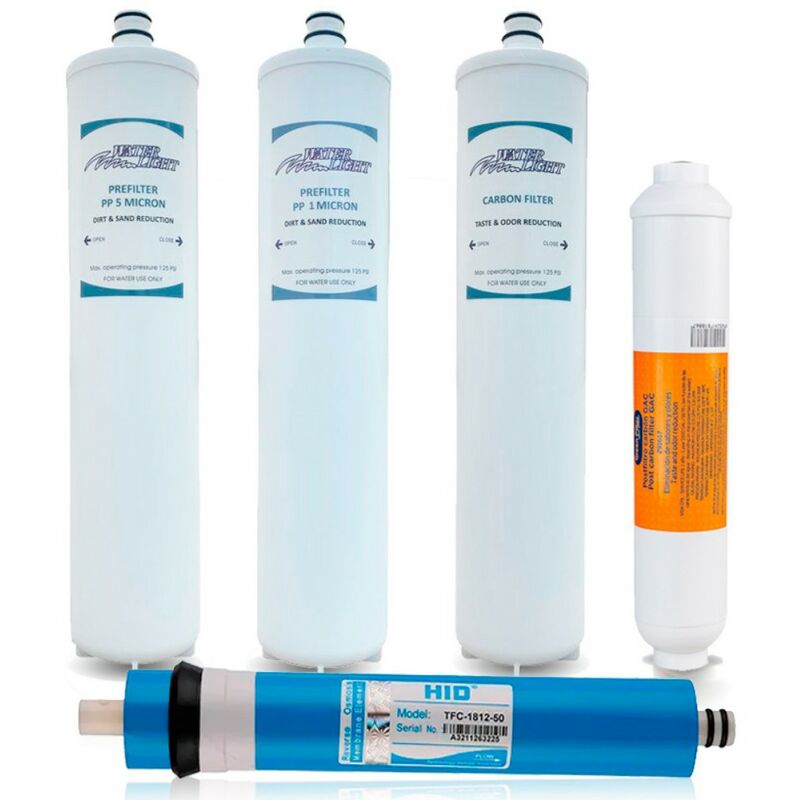Pack 4 filtros Ósmosis Inversa 1/4 H rosca Green Filter Quality HIDROSALUD