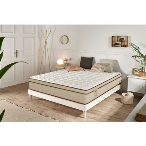 Hybrid Braun Taschenfederkernmatratze 27 cm - 150X190 cm - Moonia