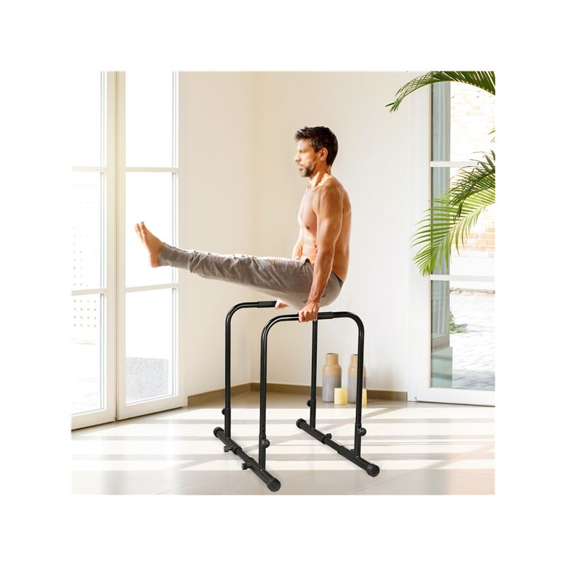 Yaheetech Barras Paralelas Calistenia Altura y Ancho Ajustables 79-90cm Barra  Dominadas Suelo Dip Bar Fitness Push Up Bar para Gimnasio Casa MAX  Capacidad de Carga 227 KG : : Deportes y aire