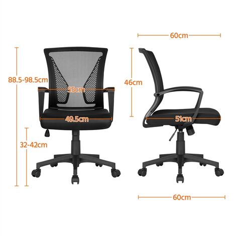 Global Furniture Silla Ergonómica de Oficina Altura Ajustable