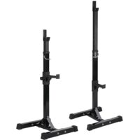 Homevive Soporte para Pesas Sentadillas Soporte Barra Pesas Barra Pesas Musculacion Estante Barra Levantamiento Gimnasio Ajustable MAX 250 KG