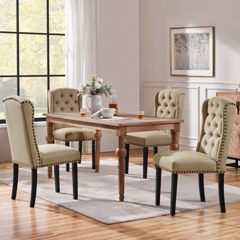Set Di 4 Sedie Da Sala Da Pranzo,Haloyo®,sedia Da Pranzo Sedia Cucina Stile Contemporaneoper La Nostra Sala Da Pranzocucina Sala Riunionigrigio 76652259