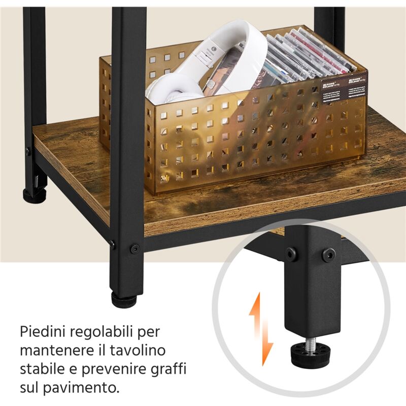 MODFU - Tavolino Da Caffè Quadrato Bianco Con Contenitore, 4 Cassetti, Tavolino Laterale Per Divano Tavolo Per Soggiorno E Camera Da Letto 78x78x36 Cm 88883399