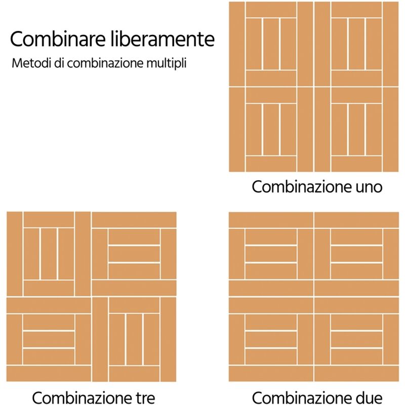 Piastrelle Esterno 30x30cm Legno Acacia - 11 Pezzi Per 1m², Per Giardino E Patio - Foto 5