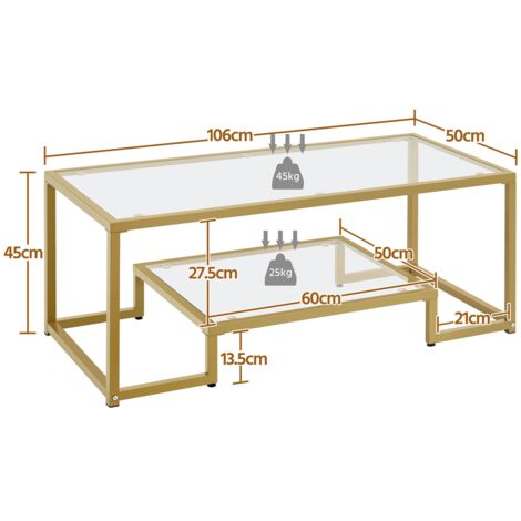 Set Moderno Di Tavolini Da Caffè In 2 Pezzi Con Cassetti E Superficie Elegante Okwish 80918488
