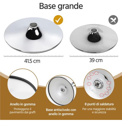 Yaheetech 2 Sgabelli Bar Alti Cucina Moderni Design in Similpelle con Schienale Girevole 360° Altezza Regolabile Set Sgabelli Penisola Bianchi