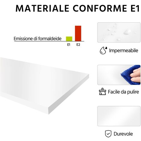 Yaheetech Mobile da Bagno Armadietto a Colonna Alto d'Angolo 163 x 60 x 43 cm Mobiletto Cucina Autoportante con 3 Ripiani Aperti in Legno Armadio Triangolo Moderno Multiuso da Terra Bianco