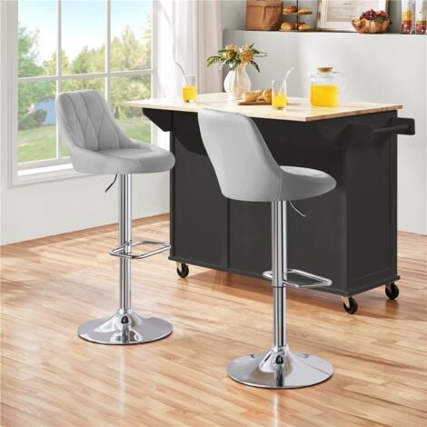 Sedie Alte Per Penisola Cucina Yaheetech Set Sgabelli Bar Cucina