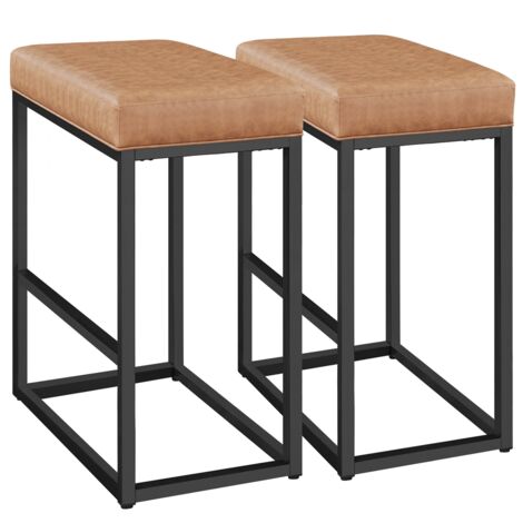 Ckaff Sgabello da Trucco, Sgabello Rotondo Girevole Regolabile in Altezza, Sgabelli Toeletta Trucco Sgabelli Basso da Bar, Sedia da Cucina per Camera da Letto Soggiorno Salone, Marrone nero