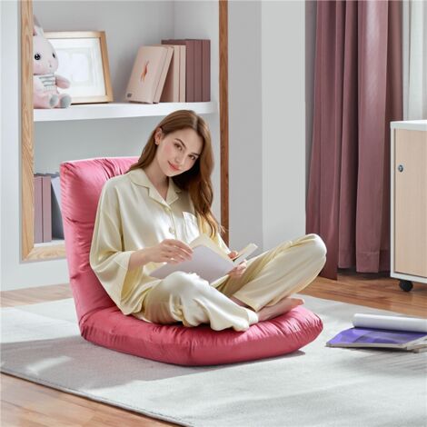 Sedia Da Pavimento Regolabile - Poltrona Per Gaming, Yoga, Lettura Con 14 Posizioni - Foto 11