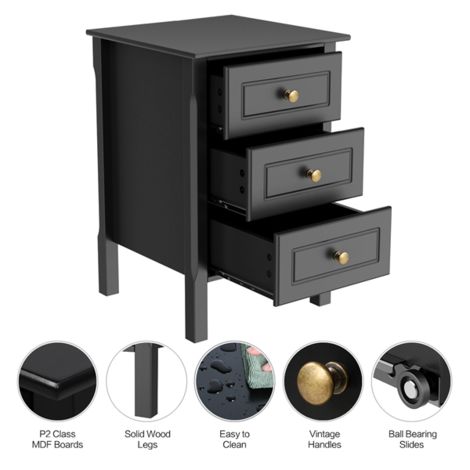 40x35x50 cm sinterizzato nero lucido tavolo da letto comodino armadio  armadio camera da letto comodino mobili - AliExpress
