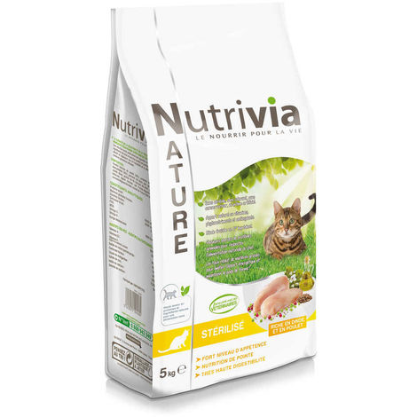 Nutrivia Nature Croquettes Sterilise Dinde Et Poulet Pour Chat 5kg