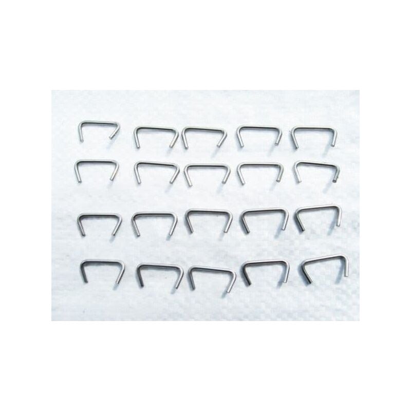 x20 10MM Shock Cord Crimping Clamps Stainless Steel Hog Rings Crimps