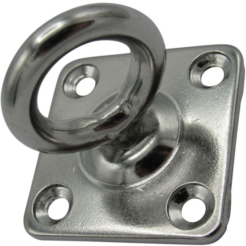 Swivel Marine Eye Plate Stainless Steel 6MM (Rope Wire Chain Decking  Attachment)