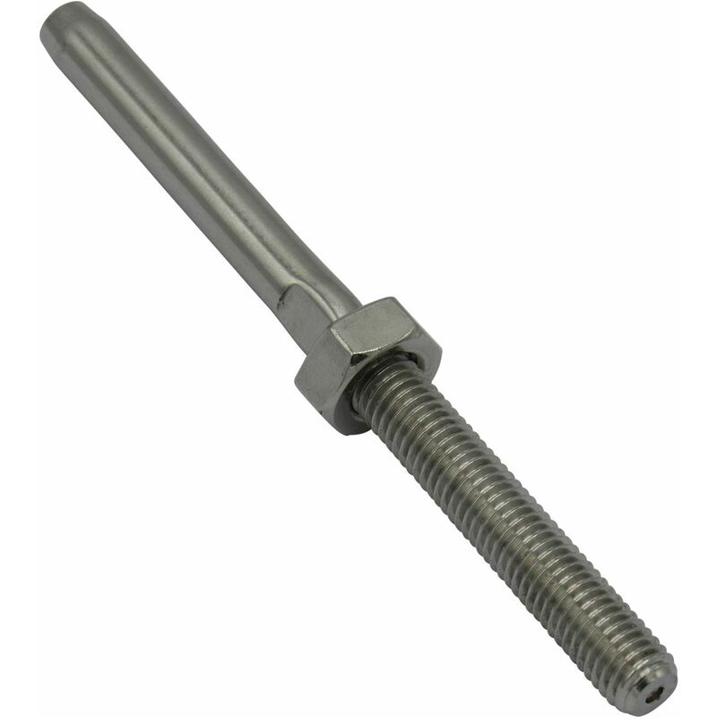 Swage Tensioner Fitting Terminal Stainless Steel with M10 RH Thread (5MM  Wire Rigging Stud Screw)