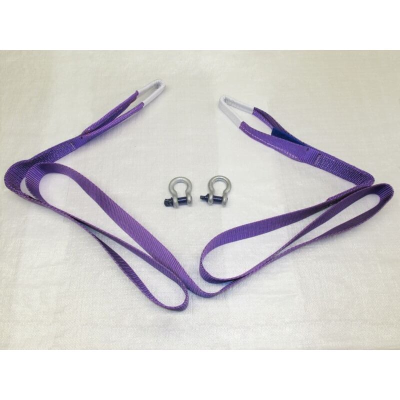 Heavy Duty Tow Strap 3 Ton 5 Metre with Shackles (3T 5M Recovery Towing