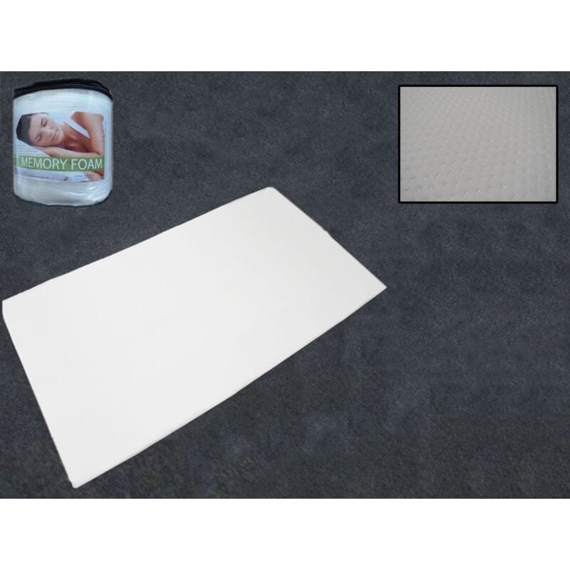 Double Memory Foam Mattress Topper (Back Pain Caravan Motorhome Bed)