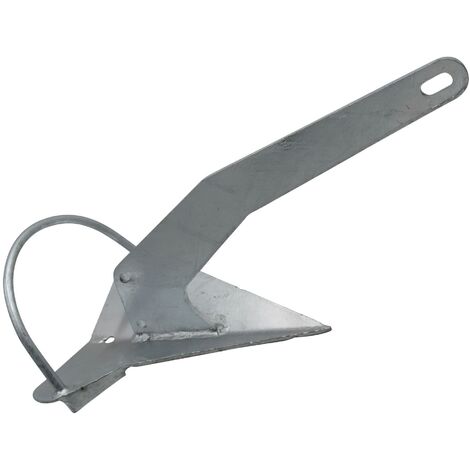 Galvanised Self Righting Plough Anchor 20KG (Fixed Roll Bar Marine Fishing Boat)