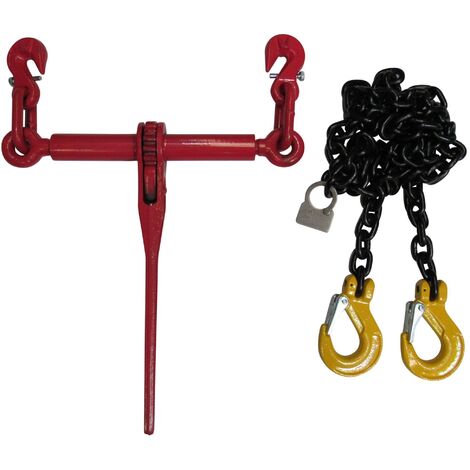 Lever Ratchet Chain Loadbinder Kit 8MM 4M Sling Hook