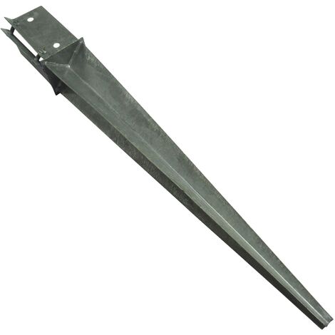 Galvanised Fence Post Spike Support 100MM Bolt Grip X1 (Fencing Base Shoe Foot) (1/5)