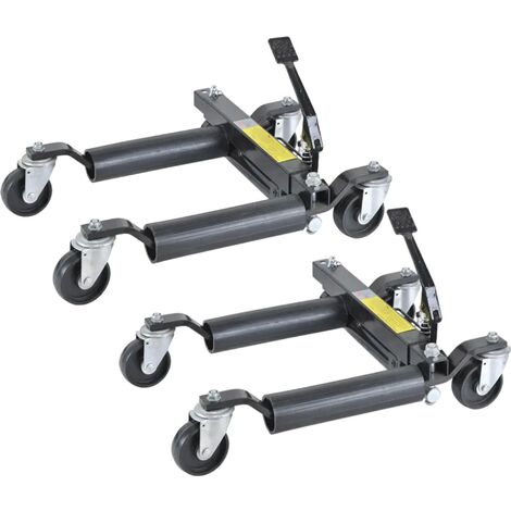 Hydraulic Vehicle Positioning Wheel Skates x2 (1500LB Go Jack Car Dolly Tyre Lift)