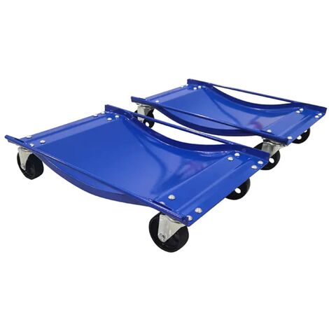 Car Tyre Skate Wheel Dolly x2 (1000LB Heavy Duty Vehicle Positioning Trolley) (1/3)