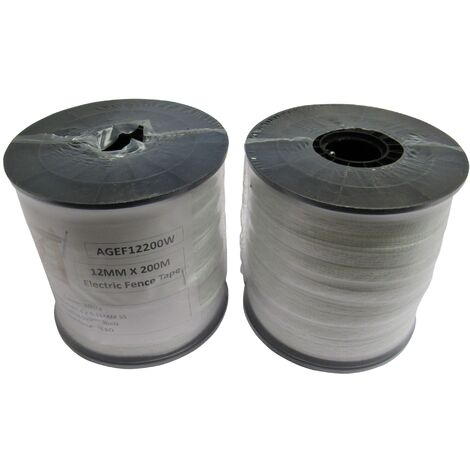 Proton Electric Fencing Tape Twin Pack - 20mm X 200m White Poly Tape - View #7