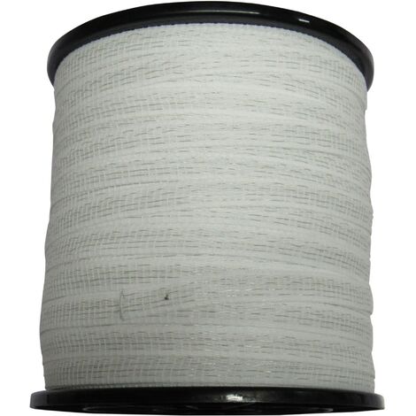 Electric Fence Tape – 12mm X 200m White Polytape, 2 Rolls, High Visibility For Livestock