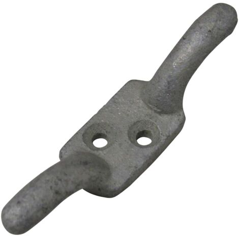 Galvanised Cleat Hooks 3" X2 (Washing Line Blind Cord Tie Back Trailer Rope) (1/5)