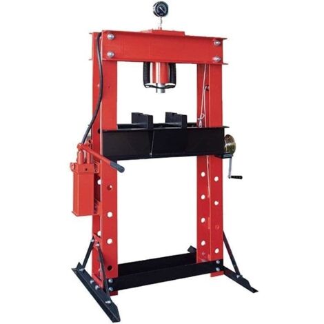 Heavy Duty Hydraulic Shop Press 50T (Pressure Gauge Garage H Frame Workshop)