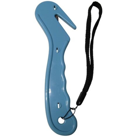 Hay Net Safety Cutter Sky Blue (Horse Straw Stable Round Bale Blade Hook