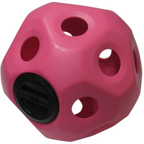 Hay Ball Horse Feeder Toy - Pink (Hanging Treat Slow Feeding Stable)