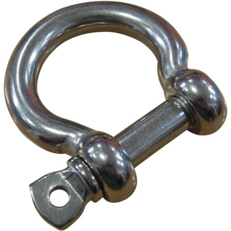 Stainless Steel Lifting Bow Shackle Screw Pin 5T (Marine Boat Trawler Towing Rigging)
