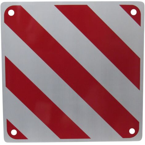 Aluminium Motorhome Rear Warning Sign (Caravan Safety Hazard Signal Reflector)