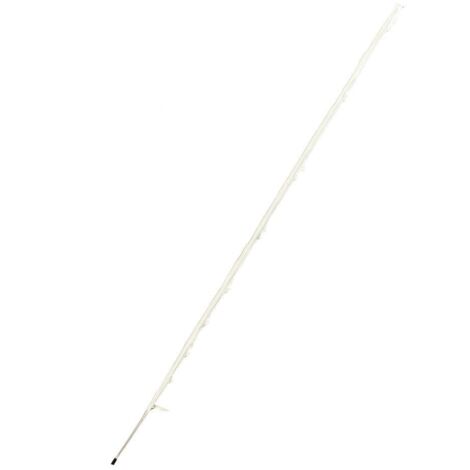 Electric Fence Poly Posts 1.6M X40 (White Fencing Stake Plastic 1600MM)
